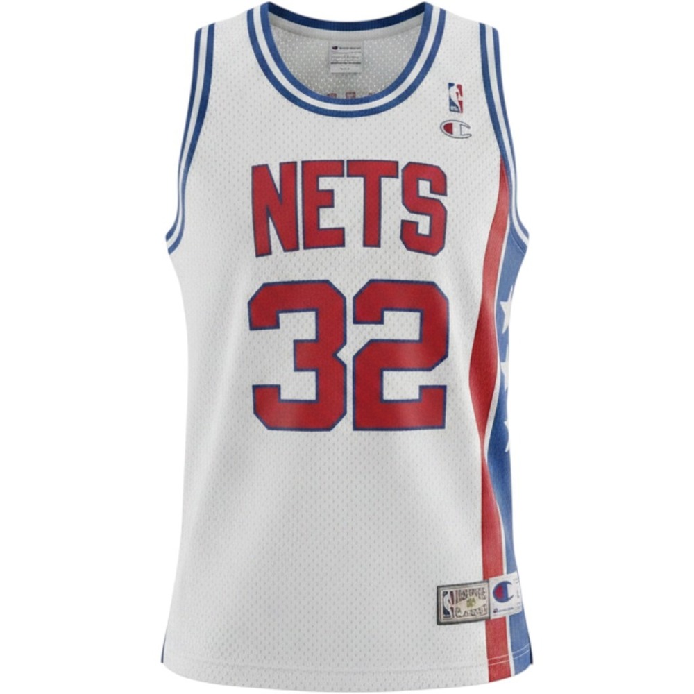 Champion‎ Europe Julius Erving 32 New York Nets Hardwood Classics Jersey XL NBA